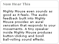 Mighty Mouse Internal Speaker?
